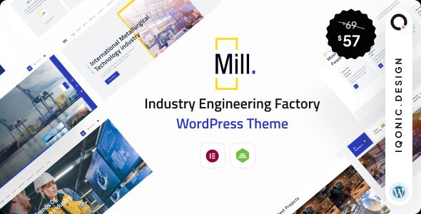 Mill - Industry Engineering Factory WordPress Theme 1 Mill Industry Engineering Factory WordPress Theme