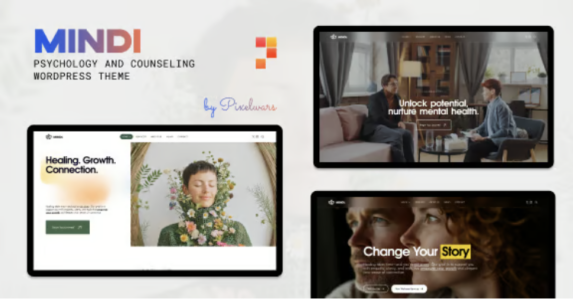 Mindi - Therapy & Psychology Counseling WordPress Theme