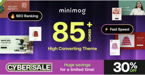 Minimog Next-gen Multipurpose Shopify theme grade-A