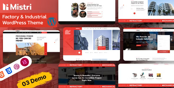 Mistri – Factory & Industrial WordPress Theme 1 Mistri – Factory & Industrial WordPress Theme