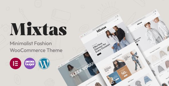 Mixtas - Minimalist Fashion WooCommerce Theme 1 Mixtas Minimalist Fashion Woo Commerce Theme
