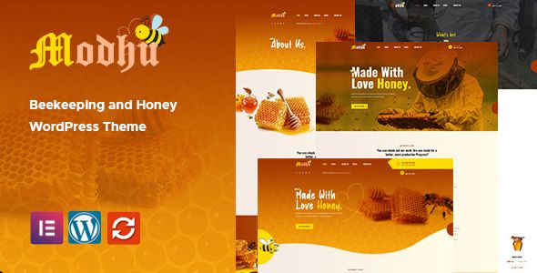 Modhu – Beekeeping and Honey WordPress Theme 1 Modhu Beekeeping and Honey WordPress Theme