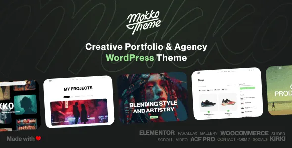 Mokko - Creative Portfolio & Agency
WordPress Theme 1 Mokko - Creative Portfolio & Agency WordPress Theme