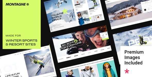 Montagne – Winter Sports & Ski Resort Theme 1 Montagne Winter Sports & Ski Resort WordPress Theme