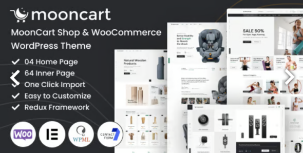 MoonCart Shop & WooCommerce WordPress Theme