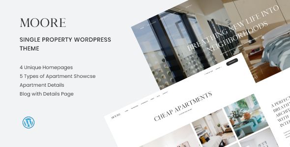 Moore - Single Property WordPress Theme 1 Moore Single Property WordPress Theme
