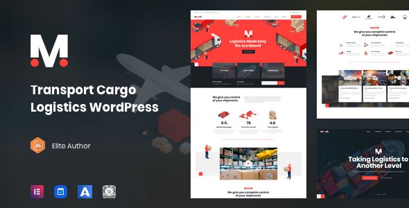 Moovit Transportation Logistics | WordPress Theme 1 Moovit Transportation Logistics WordPress Theme