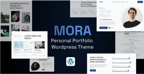Mora Personal Portfolio WordPress Theme