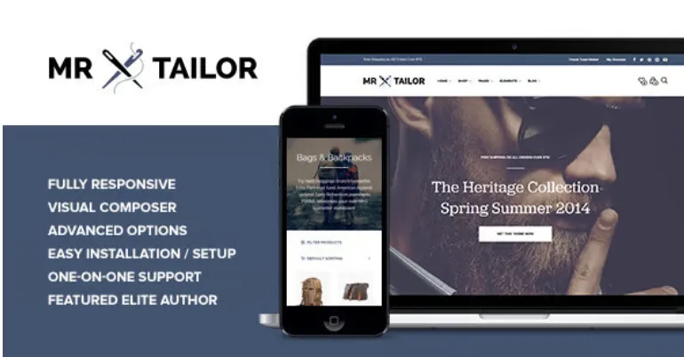 Mr. Tailor Pro - eCommerce WordPress Theme for WooCommerce 1 Mr. Tailor Pro WordPress Theme