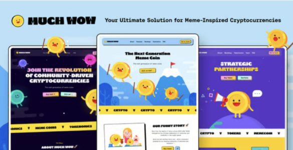 Much Wow - Meme coin ICO and Crypto HTML Template