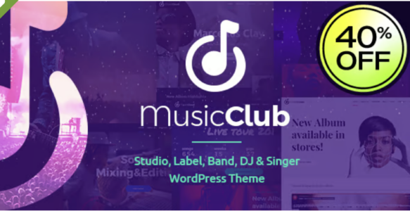Music Club WordPress Theme