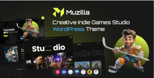 Muzilla Creative Indie Games Studio WordPress Theme