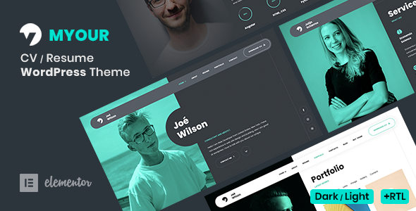 Myour - CV Resume WordPress Theme 1 Myour CV Resume WordPress Theme