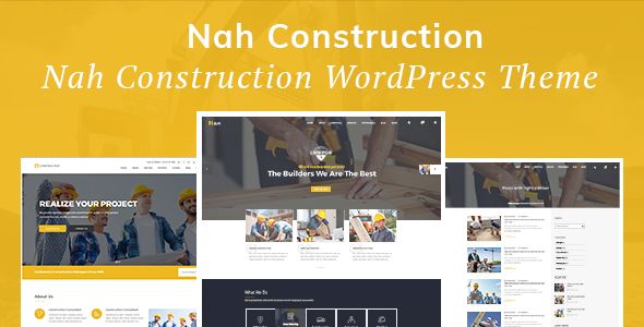 Nah Construction, Building Business WordPress Theme 1 Nah Construction WordPress Theme
