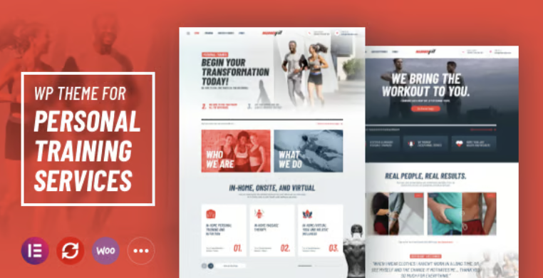 NanoFit - WP Theme for Personal Training Services 1 Nano Fit WordPress Theme