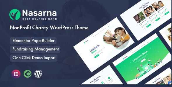 Nasarna - NonProfit Charity WordPress Theme 1 Nasarna Non Profit Charity WordPress Theme