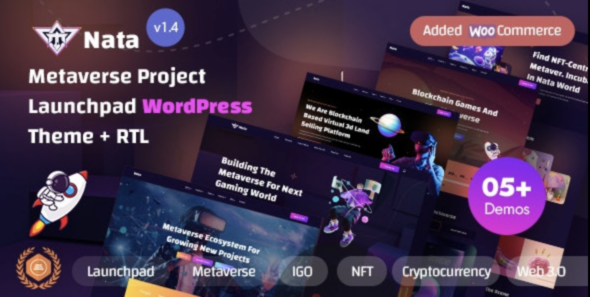 Nata Metaverse Project Launchpad WordPress Theme