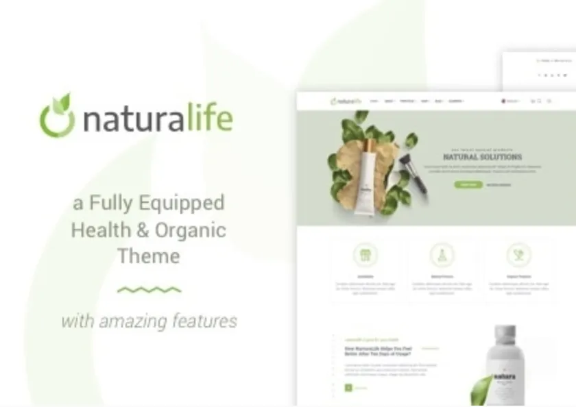 NaturaLife Pro | Health & Organic WordPress Theme 1 Natura Life Pro WordPress Theme