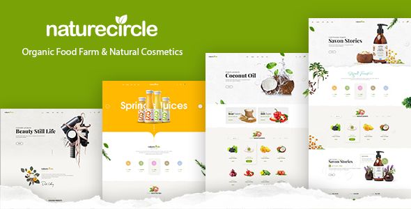 NatureCircle - Organic Theme for WooCommerce WordPress 1 Nature Circle Organic Theme for Woo Commerce WordPress