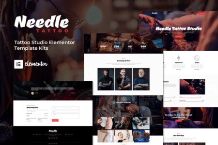 Needle Tattoo Studio Elementor Template Kit