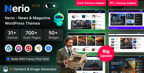 Nerio – News Magazine WordPress Theme 1 Nerio – News Magazine WordPress Theme