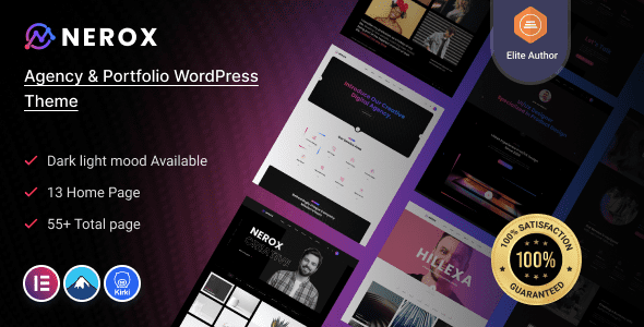 Nerox - Agency & Portfolio WordPress Theme 1 Nerox Agency & Portfolio WordPress Theme