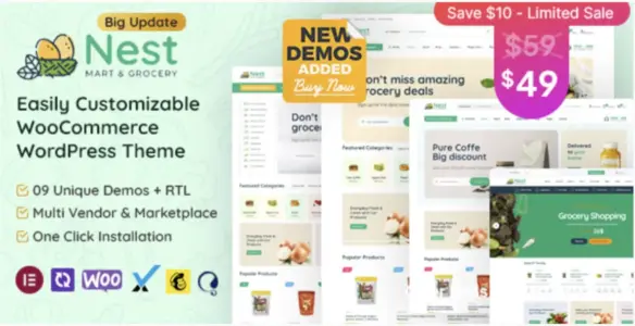Nest Pro – Grocery Store Woo Commerce WordPress Theme