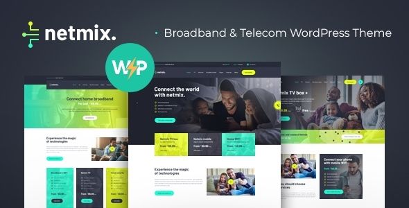 Netmix | Broadband & Telecom Internet Provider WordPress Theme 1 Netmix Broadband & Telecom WordPress Theme