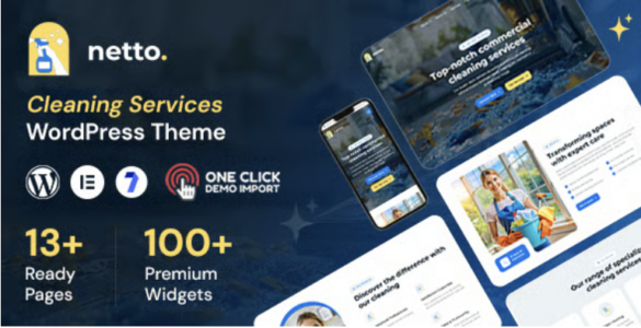 Netto Cleaning Company WordPress Theme