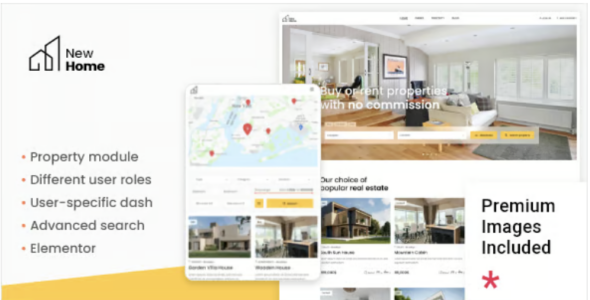 New Home - Real Estate WordPress Theme