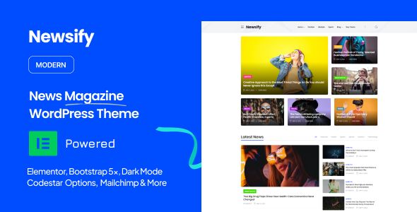 Newsify – Modern Magazine WordPress Theme 1 Newsify Modern Magazine WordPress Theme