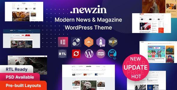 Newzin – WordPress Newspaper Magazine Elementor Theme 1 Newzin WordPress Newspaper Magazine Elementor Theme