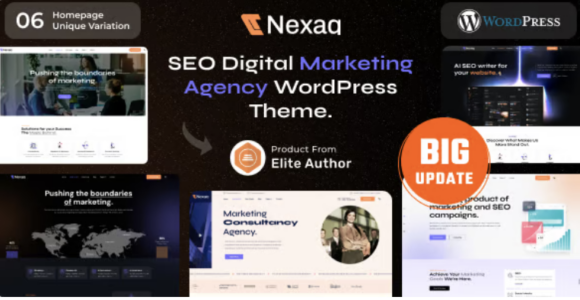Nexaq Digital Marketing Agency WordPress Theme