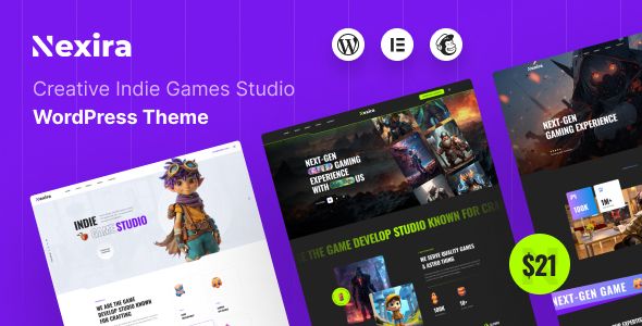 Nexira – Creative Indie Games Studio WordPress Theme 1 Nexira Creative Indie Games Studio WordPress Theme
