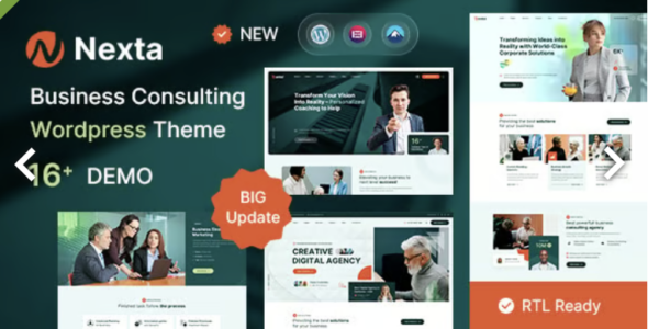 Nexta Business Consulting WordPress Theme