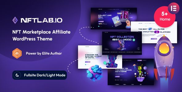 NFTLab – NFT Marketplace Affiliate WordPress Theme 1 NFTLab.io NFT Marketplace Affiliate WordPress Theme