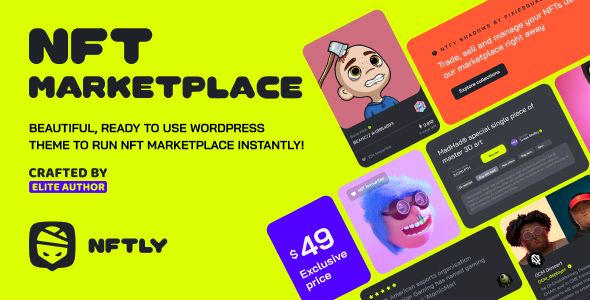 NFTLY – NFT Marketplace WordPress Theme 1 NFTLY WordPress Theme