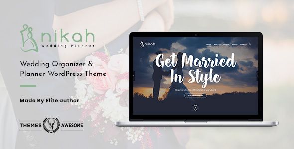 Nikah | Wedding Organizer Planner 1 Nikah Wedding Organizer Planner WordPress Theme