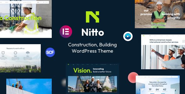Nitto – Building Construction WordPress Theme 1 Nitto Construction Building WordPress Theme