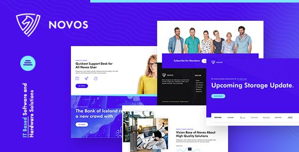 Novos - IT Company & Digital Solutions Wordpress Theme 1 Novos WordPress Theme