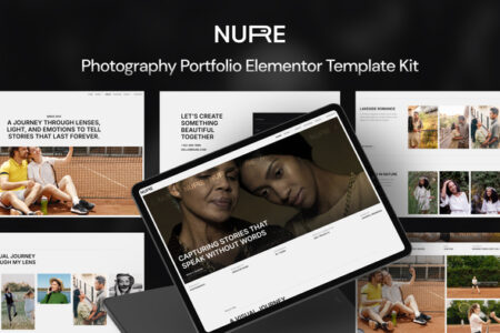 Nure Photography Portfolio Elementor Template Kit