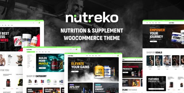 Nutreko – Nutrition Supplement WooCommerce Theme 1 Nutreko Nutrition Supplement WooCommerce Theme
