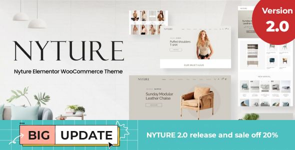 Nyture - Furniture WooCommerce Theme 1 Nyture WordPress WooCommerce Theme