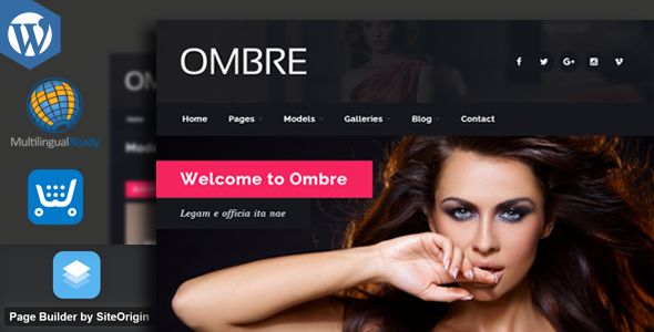 OMBRE – Model Agency Fashion WordPress Theme 1 OMBRE – Model Agency Fashion WordPress Theme