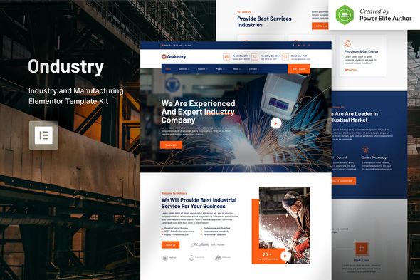 Ondustry – Industry & Manufacturing Elementor Template Kit 1 Ondustry Industry & Manufacturing Elementor Template Kit