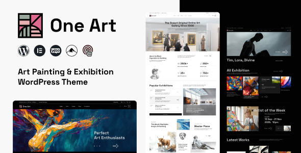 One Art - Portfolio & Artist WordPress Theme 1 One Art - Portfolio & Artist WordPress Theme