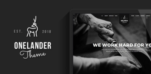 One Lander - Creative Landing Page WordPress Theme
