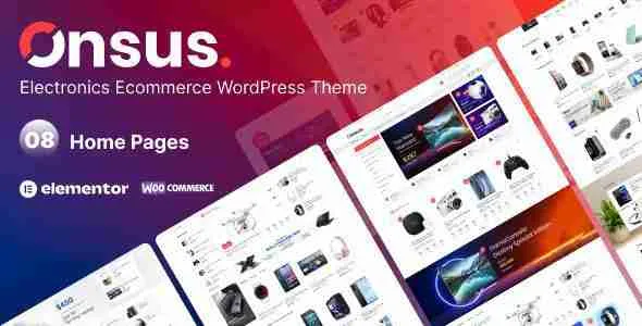 Onsus - Electronics E-commerce WordPress Theme 1 Onsus Electronics E-commerce WordPress Theme