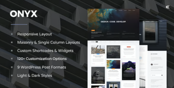 Onyx Responsive WordPress Blog Theme