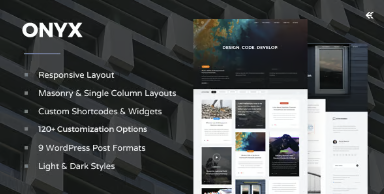 Onyx - Responsive WordPress Blog Theme 1 Onyx Responsive WordPress Blog Theme